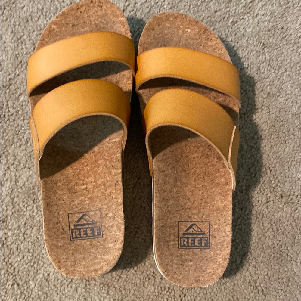 Reef Mustard Slide Sandals